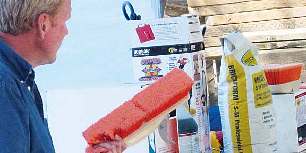 Orange-Crete Brush for Decorative Concrete